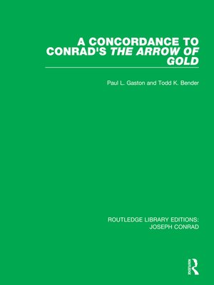 cover image of A Concordance to Conrad's the Arrow of Gold